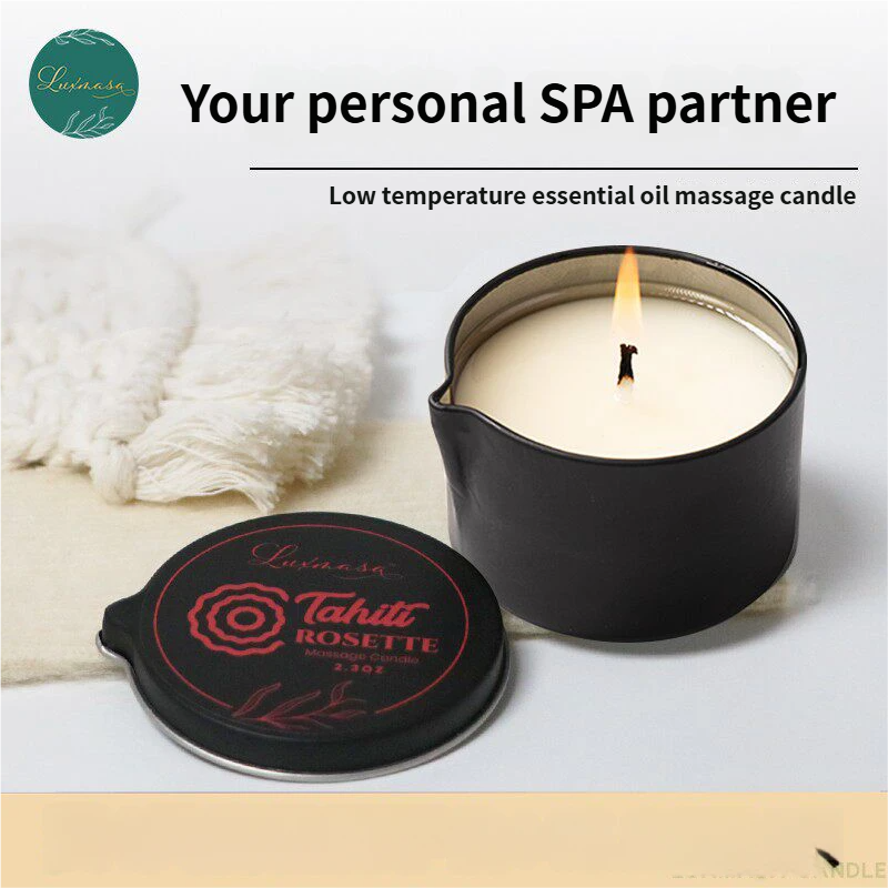 Massage Candle Melting - Soja-Massagekerze 40C Niedrigschmelzendes Ätherisches Öl-Wachs für