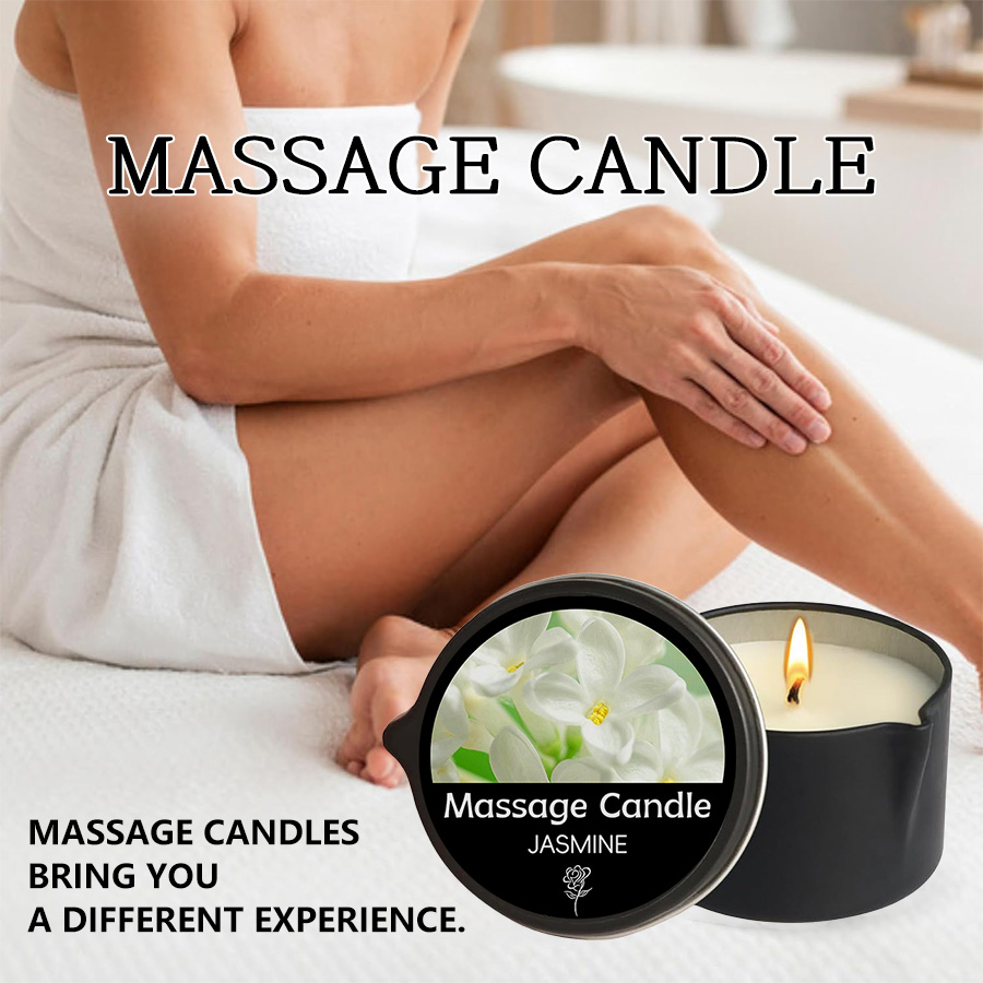 Massage Candle Melting - Massagekerze – Ätherisches Öl – Sechs