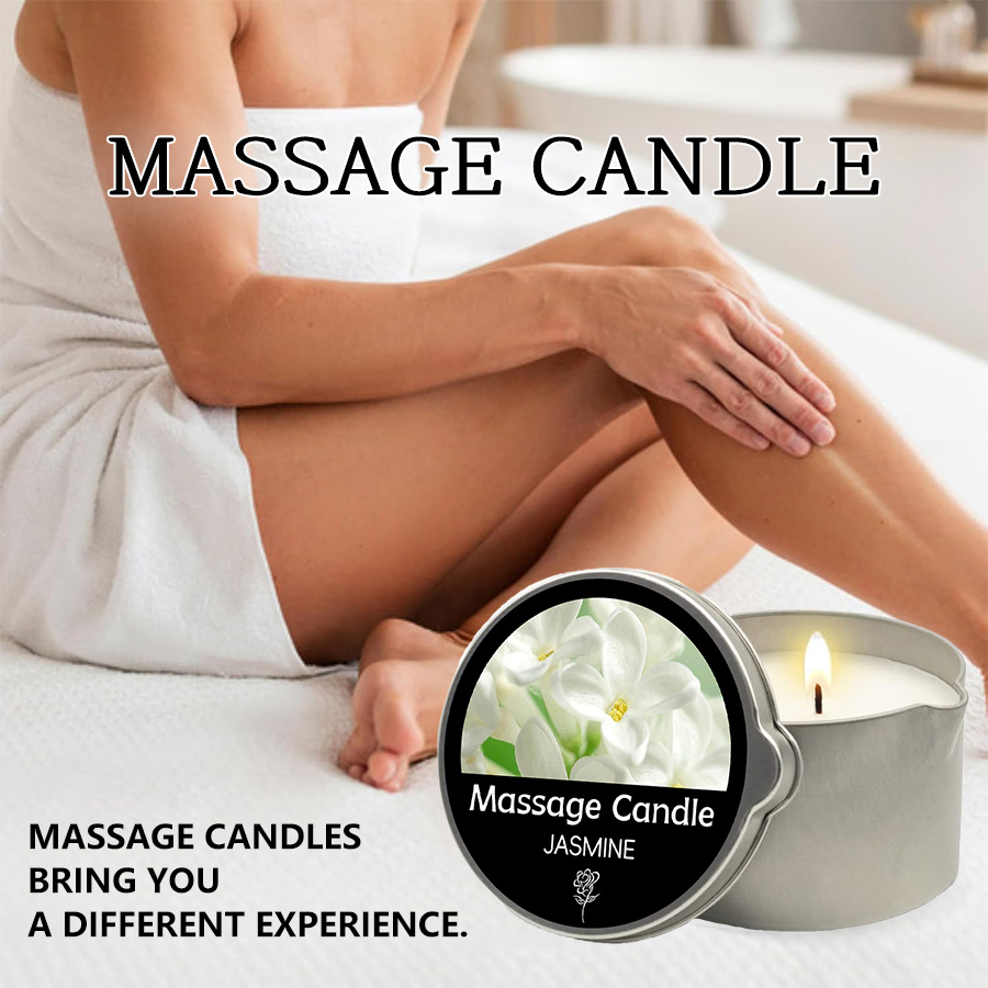 Massage Candle Melting - Massagekerze – Ätherisches Öl – Sechs