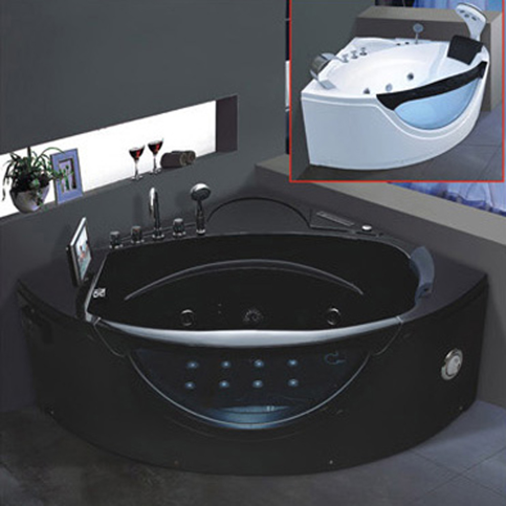Spa Wellness Nature - Premium Indoor-Dreieck-Whirlpool-Badewanne für zwei Personen mit