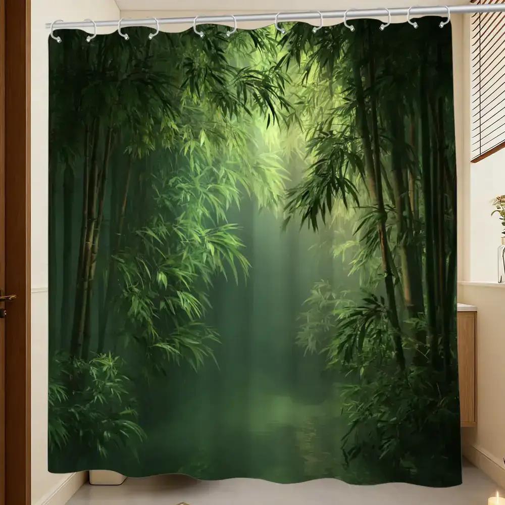 Badezimmer-Duschvorhang mit Ba – Spa Wellness Nature Bewertung und Preis