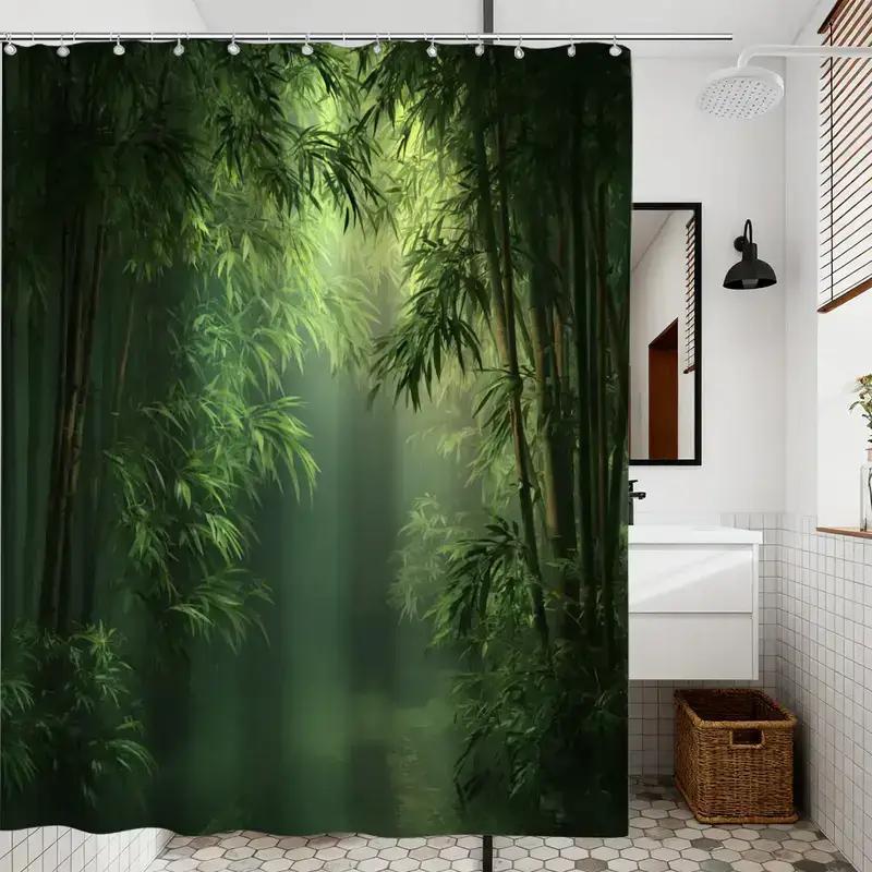 Badezimmer-Duschvorhang mit Ba – Spa Wellness Nature Bewertung und Preis