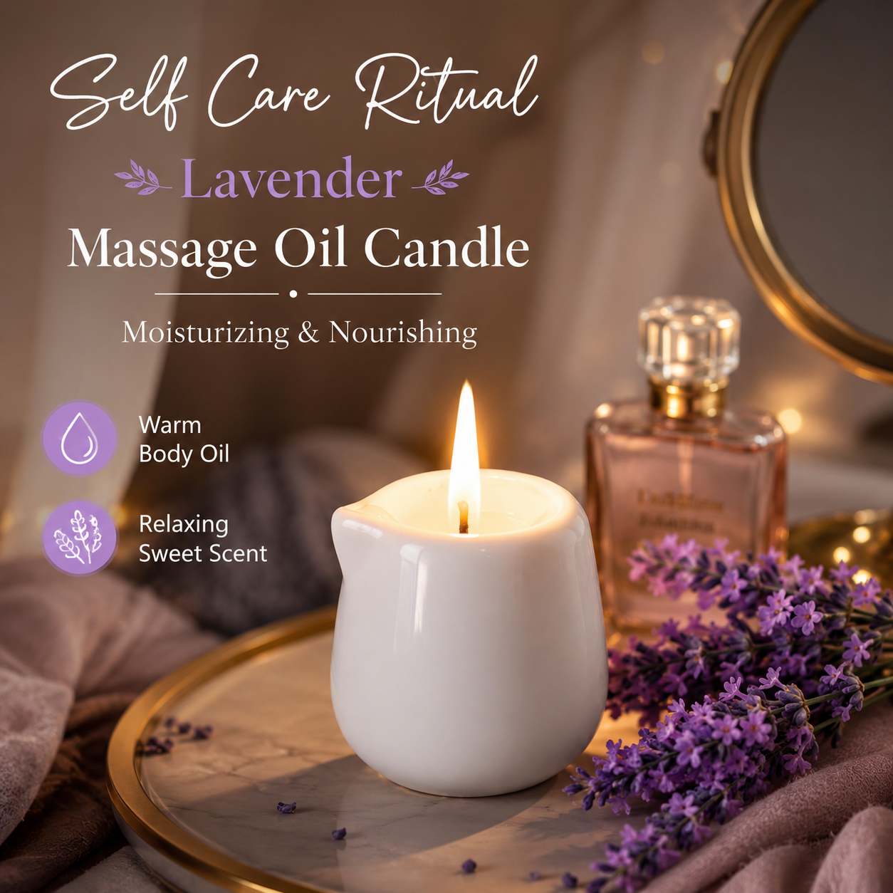 Keramik-Massageöl-Kerze Lavend – Massage Candle Melting Bewertung und Preis