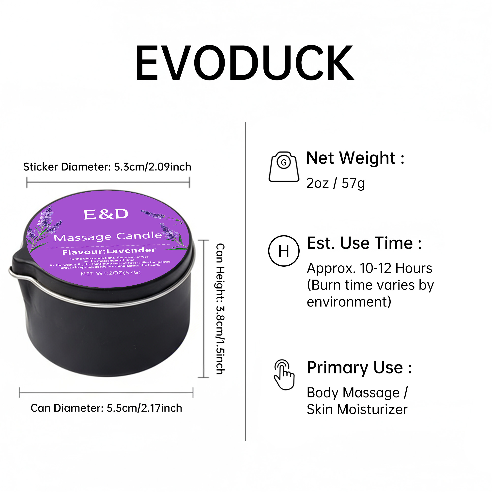 Lavendel-Massageölkerze 2oz, K – Massage Candle Melting Bewertung und Preis