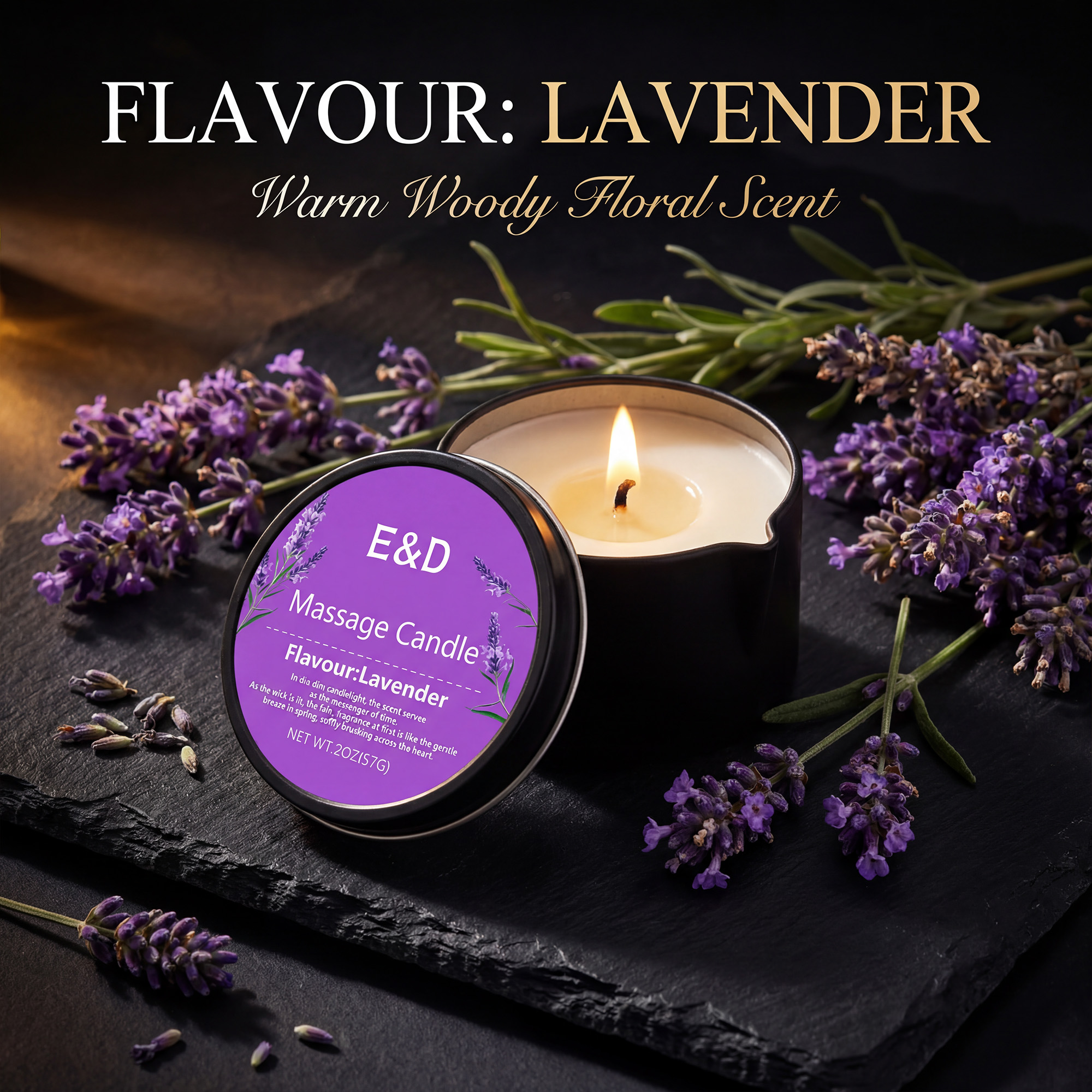 Lavendel-Massageölkerze 2oz, K – Massage Candle Melting Bewertung und Preis